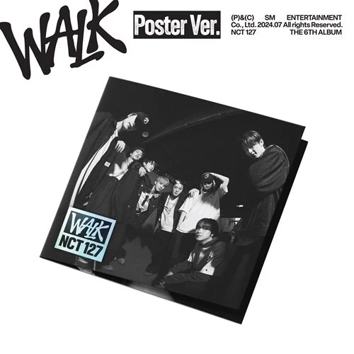 Official preorder NCT 127 - 6th Full Album [WALK] (Poster Version